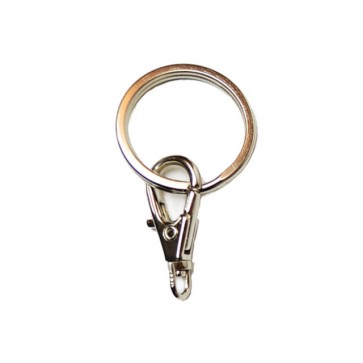 Japanese Leather Small Keychain/Keyring Metal fittings #56000