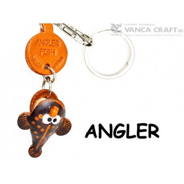 Angler fish Japanese Leather Keychains Fish 