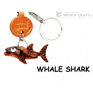 Whale shark Japanese Leather Keychains Fish 