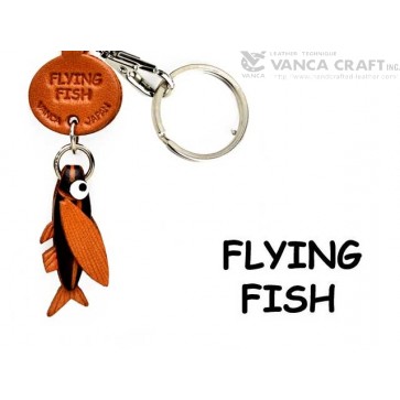 Flying fish Japanese Leather Keychains Fish 