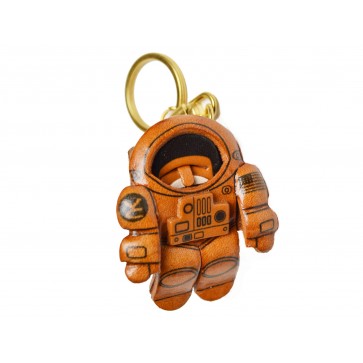 Genuine 3D Leather Astronaut Leather Keychain(L) is made by skillful craftsmen of VANCA CRAFT in Japan.