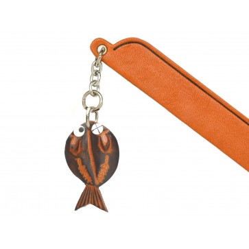 Dried Fish Leather Charm Bookmarker