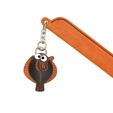 Flatfish Leather Charm Bookmarker