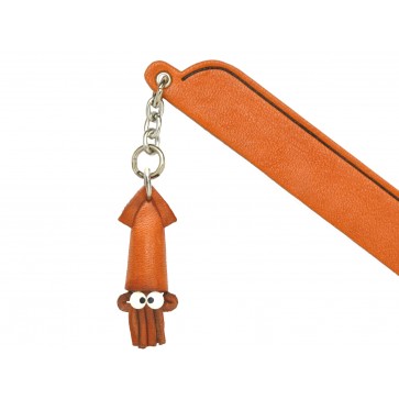 Squid Leather Charm Bookmarker