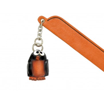 Penguin Leather Charm Bookmarker