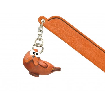 Seal Leather Charm Bookmarker