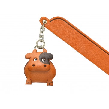 Cow Leather Charm Bookmarker