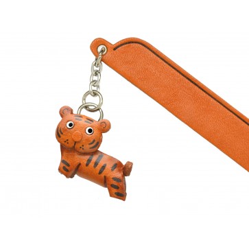 Tiger Leather Charm Bookmarker