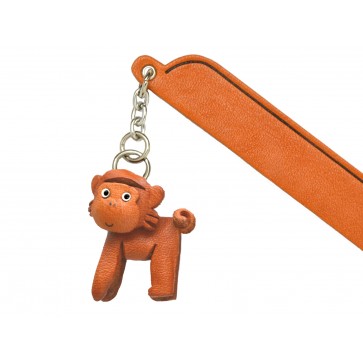 Monkey Leather Charm Bookmarker