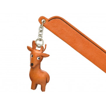 Deer Leather Charm Bookmarker