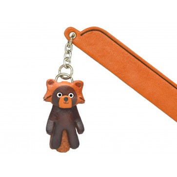 Lesser panda Leather Charm Bookmarker