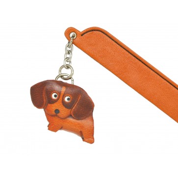 Beagle Leather dog Charm Bookmarker