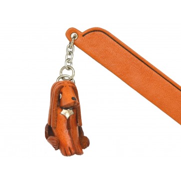 Afghan hound Leather dog Charm Bookmarker