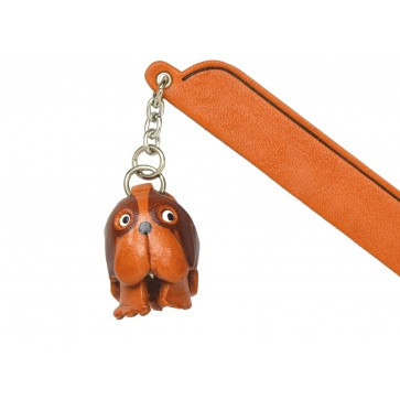 St.Bernard Leather dog Charm Bookmarker