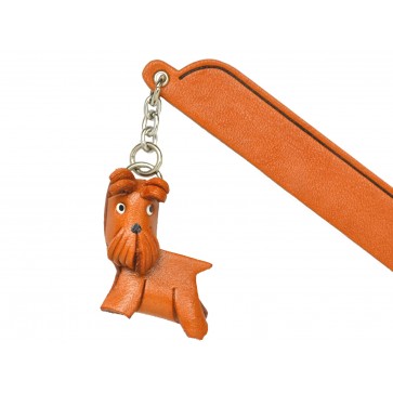 Schnauzer Leather dog Charm Bookmarker