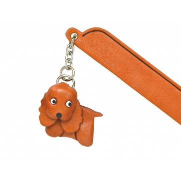 Cocker spaniel Leather dog Charm Bookmarker