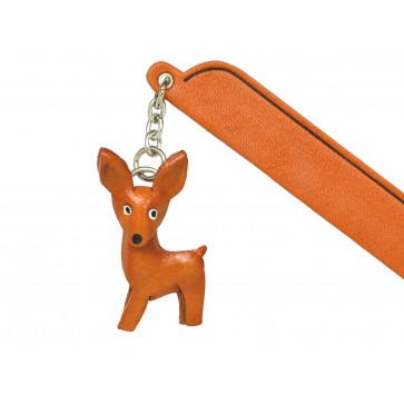 Miniature pinscher Leather dog Charm Bookmarker