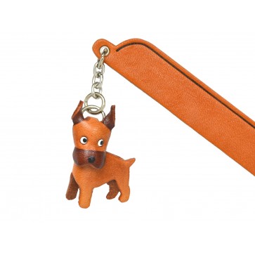 Boxer Leather dog Charm Bookmarker