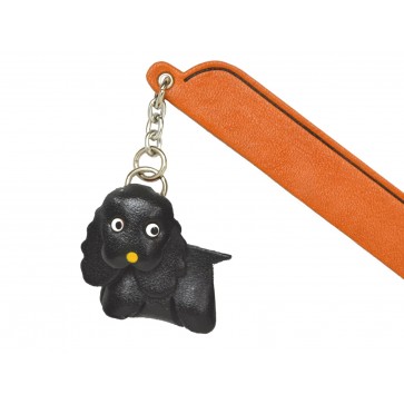 Cockerspaniel Black Leather dog Charm Bookmarker