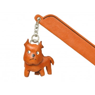 Pit bull terrier Leather dog Charm Bookmarker