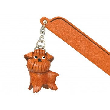 Brussel Griffon Leather dog Charm Bookmarker