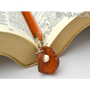 Baseball glove Leather Charm Bookmarker