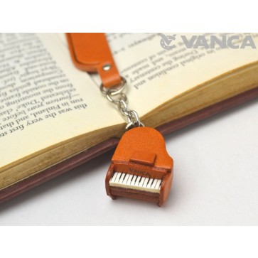 Piano Leather Charm Bookmarker