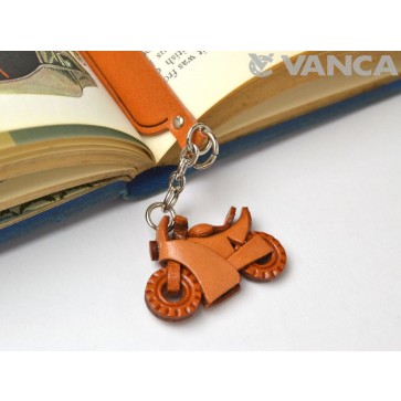 Moter bike Leather Charm Bookmarker