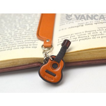 Guitar Leather Charm Bookmarker