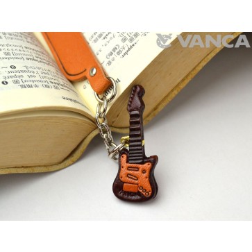 Electric guitar Leather Charm Bookmarker