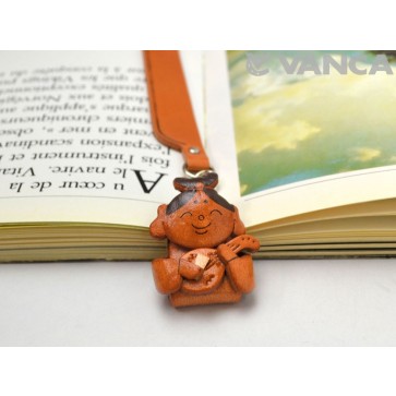 Benten God Leather Charm Bookmarker