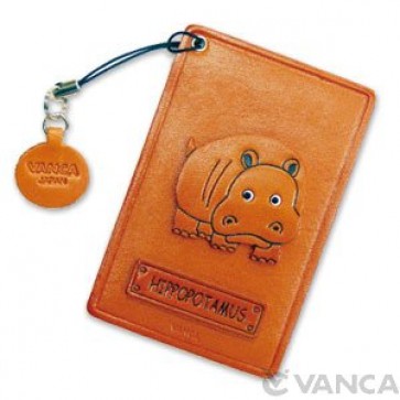 Hippopotamus Leather Commuter Pass/Passcard Holders