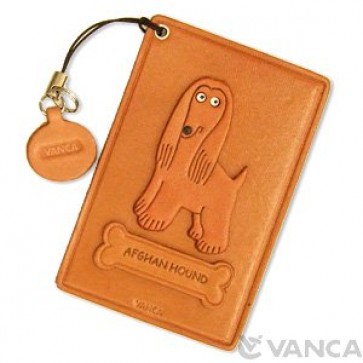 Afghan Hound Leather Commuter Pass case/card Holders #26441