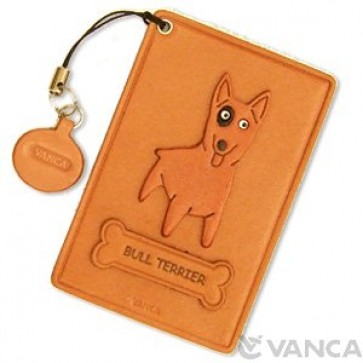 Bull Terrier Leather Commuter Pass case/card Holders #26445