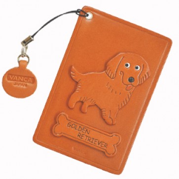 Golden Retriever Leather Commuter Pass/Passcard Holders