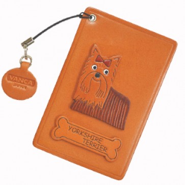 Yorkshire Terrier -Yorkie- Leather Commuter Pass/Passcard Holders
