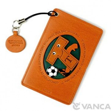 Soccer-T Leather Commuter Pass/Passcard Holders
