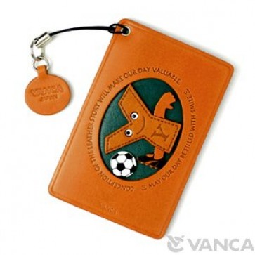 Soccer-Y Leather Commuter Pass/Passcard Holders