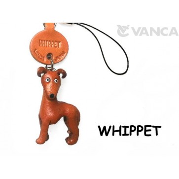 Whippet Terrier Leather Cellularphone Charm #46788