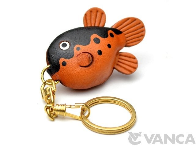 Puffer shop fish keychain