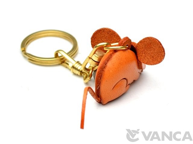 RATS  レザー　キーホルダー Rat Leather Keychain (Chinese Zodiac)