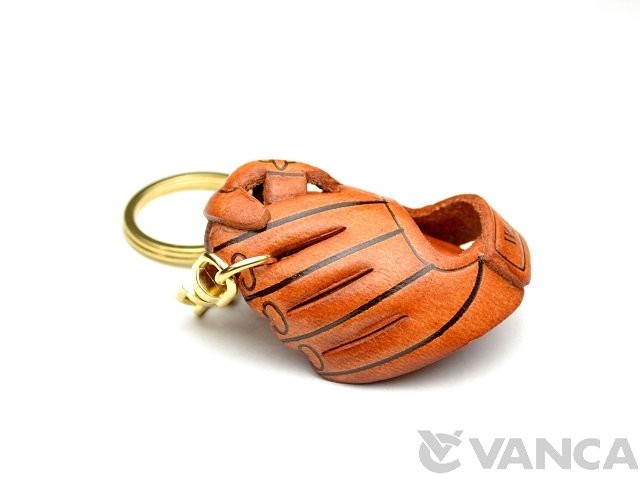 Baseball clearance leather keychain