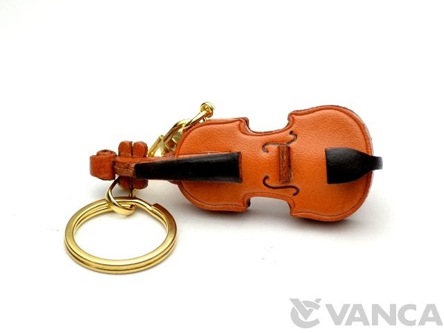 Violin Leather Keychain(L)