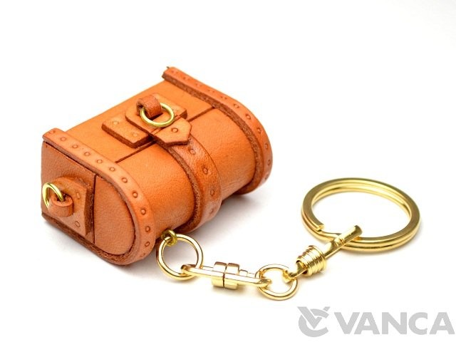 Treasure Chest Leather Keychain(L)