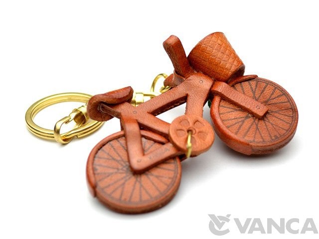 Leather keychain for bike sales