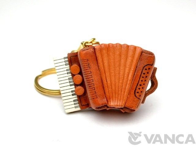 Accordion Leather Keychain(L)