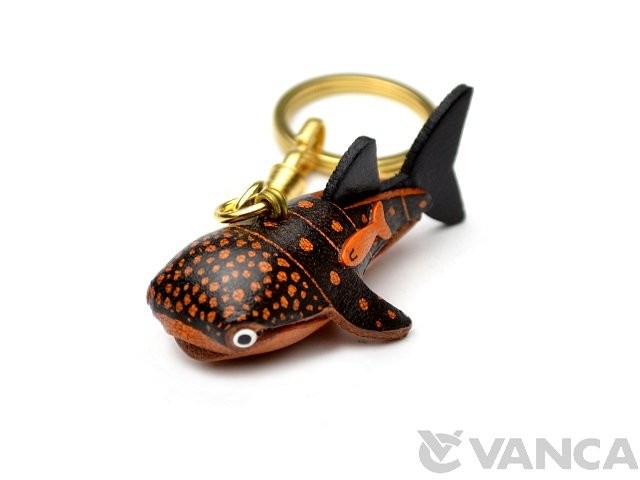 Whale Shark Leather Keychain L