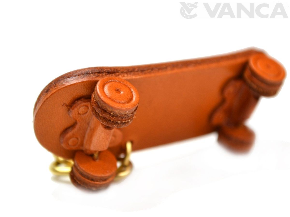Skate Board Leather Keychain(L)
