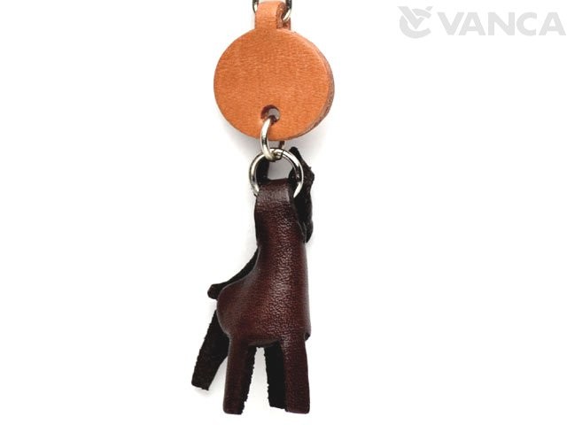 Doberman Leather Dog Keychain