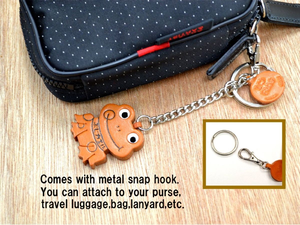 Beagle Handmade 3D Leather Dog Keychain Bag//Ring Charm VANCA Made in Japan 26056